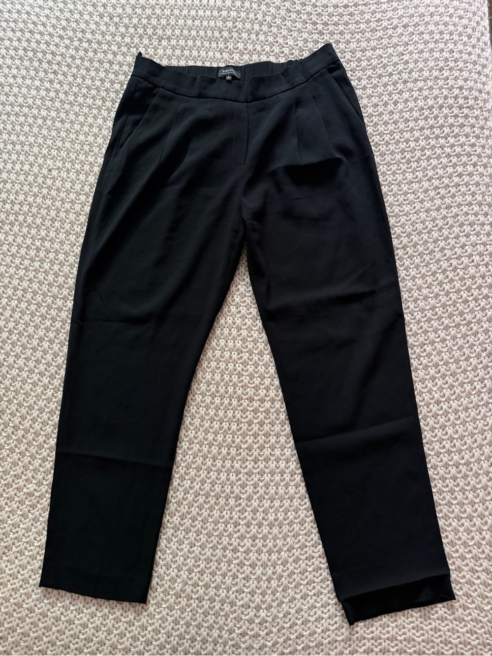 Babaton x Aritzia Black Cropped Tailored Pants